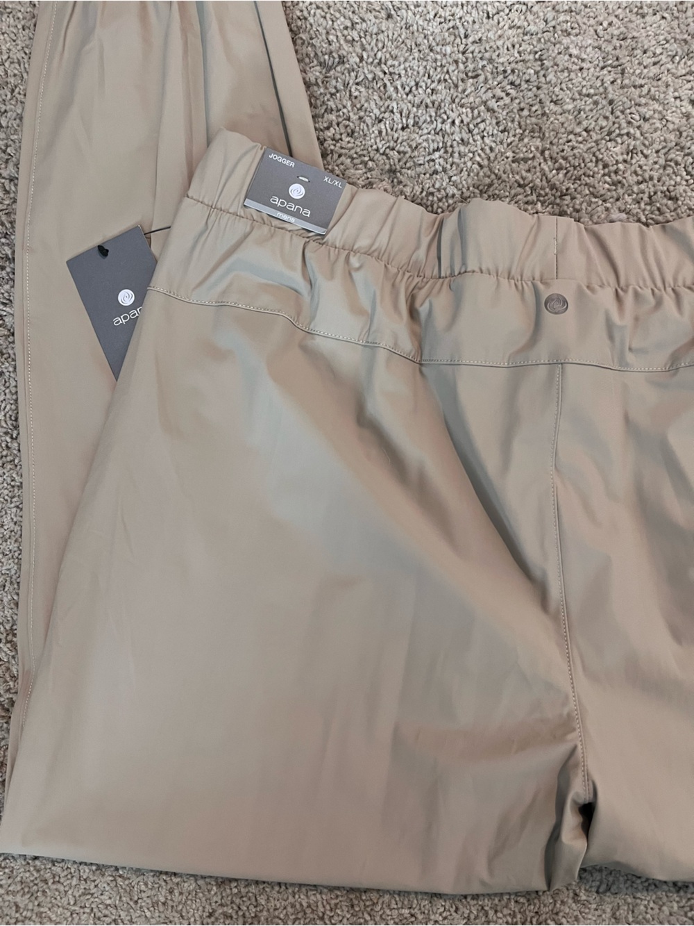 Apana Beige Men's Joggers with Elastic Waist - Picture 8 of 8